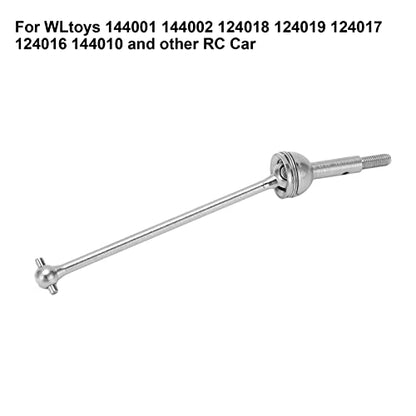 Joint Front Rear Set , RC Metal CVD Drive Shaft , Stainless Steel Front Axle Drive Shaft Replacement for WLtoys 144001 144002 124018 124019 124017 124016 RC Crawler Car , RC Drive Shaft RC Car Drive