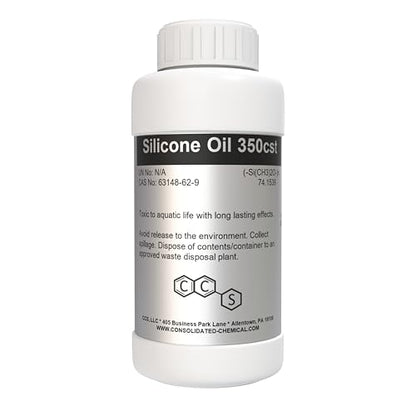Silicone Oil High Purity 350cst (250mL (8 Fl Oz)) - size: 8 Fl Oz