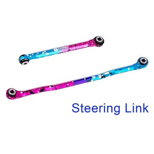 10PCS Splash Anodizing Aluminum High Clearance Chassis Links and Steering Links Set for HPI Venture18 Upgrade