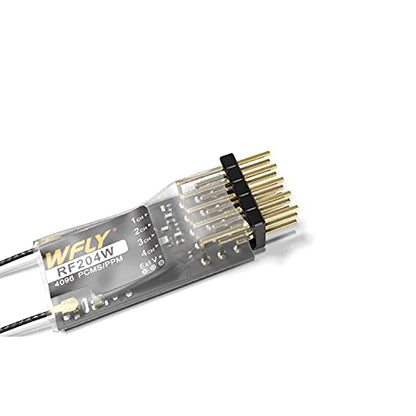 WFLY RC Receiver 2.4GHz Micro 4CH RC Receiver (W.Bus Compatible with S.Bus) USB RF204W