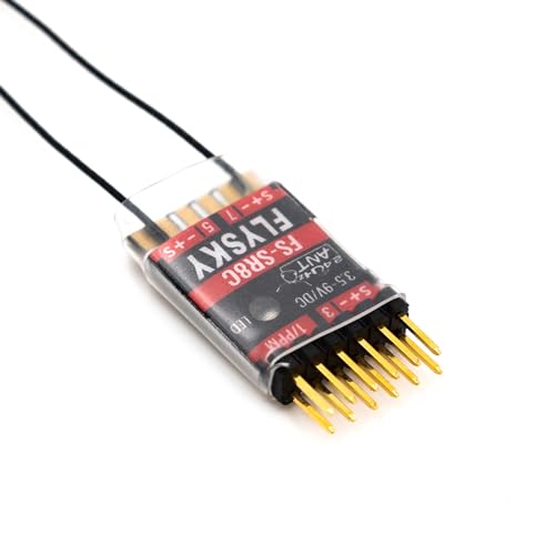 GoolRC Flysky FS-SR8C Receiver, 2.4GHz 8CH Receiver ANT Protocol Dual Antennas Compatible with Flysky FS-ST8 Radio Transmitter for RC Airplanes and Robots