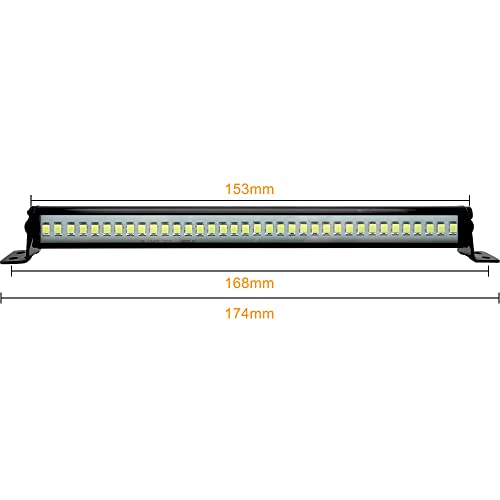 Globact Super Bright RC LED Light bar Roof LED Lamp Kit 36 LED Light Bar for Traxxas TRX-4 SCX10 90027 SCX10 II 90046 RC4WD D90 1/10 RC Rock Crawler Car