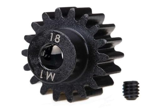 Traxxas 6491R 18-Tooth Mod-1 Machined Steel Pinion Gear