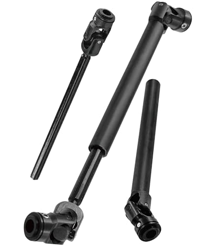 Universal Drive Shaft(135-215MM) Upgrades Part for 1/10 SCX10 II Red cat D90 Gen7/Pro GEN8 RC 4WD,Harden Steel #45 RC Driveshafts,2PCS,Black - size: 135-215mm(2pcs)
