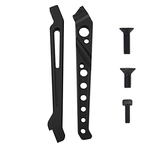 ShareGoo Metal Rear Front Chassis Brace Support Rod Bracket Compatible with Arrma 1/8 V4 6S Senton Typhon RC Car (Black) - color: Black