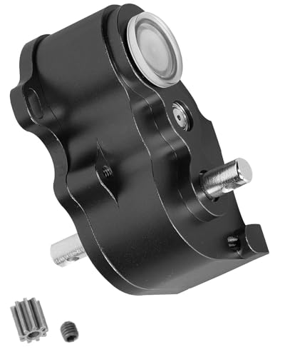 LCG Middle Transmission Gearbox Upgrades Part for 1/10 RC Crawler car Axia1 SCX10 SCX10 ii 90047 Wraith,Aluminum Center Transmission Gearbox Hops up,Black - color: Black(parts)