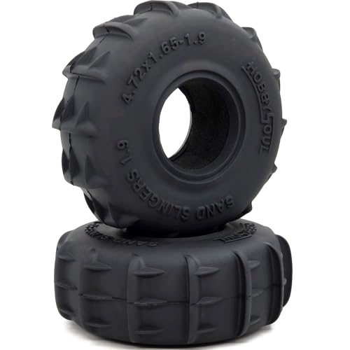 120mm Tall RC Sand Slingers 1.9 Tires 4-Pack for 1/10 TRX4 SCX10 | off-road tires with foam insert, designed for sand and snow terrain, replacement upgrade for 1/10 RC crawler trucks - style: 120mm Tall - 1.9 Sand Slingers tires