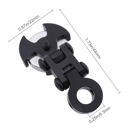 Hobbypark Aluminum Alloy Magnetic Stealth Invisible Body Post Mounts Black for 1/10 RC Rock Crawler Drift Touring Car (Set of 4)