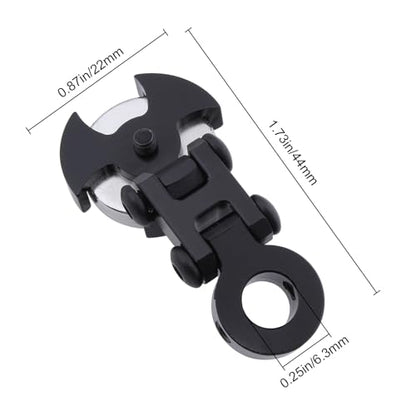 Hobbypark Aluminum Alloy Magnetic Stealth Invisible Body Post Mounts Black for 1/10 RC Rock Crawler Drift Touring Car (Set of 4)