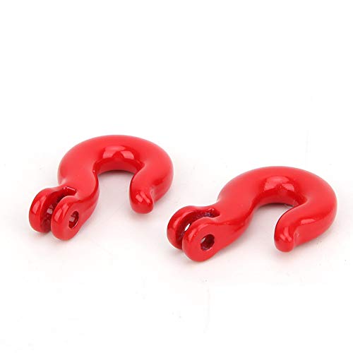 Acouto Equipment Three Piece Set Rc Steel Rope Pulley Lock Sleeve for Rc Model Car Climbing Vehicle Rc Crawler Accessories 1 10 Scale Snatch Block Winch Tow Strap Hook Trailer Stra