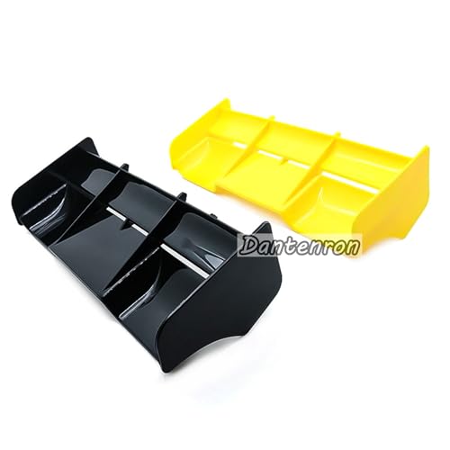 1/8 RC Car Force Rear Spoiler High Down Force Body Wing Tail Compatible with 1:8 Scale RC Off Road Short Course Truck Buggy Racing Car (Yellow) - color: Yellow