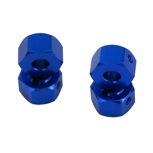 Aluminum 12mm Wheel Hubs with Pins Set for 1/16 Mini-Maxx RC Upgrade,Replace 3654