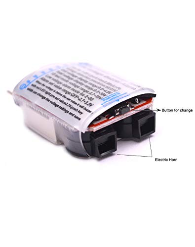 Readytosky Lipo Battery Checker RC Battery Low Voltage Buzzer Alarm | Voltage Tester Monitor for 1-8S Lipo Life LiMn Li-ion Battery (4PCS)