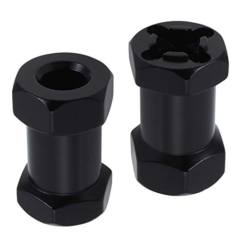 Aluminum 12mm Hex Wheel Hub Wheel Spacers 20mm Offset Extension Drive Adapter for 1/10 SCX10 II Gen7 Gen8 D90 RC Truck (20mm) - size: 20mm