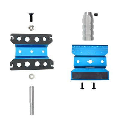 RC Car Stand RC Repair Stand 360 Degree Rotation Lift or Lower for Traxxas Arrma Redcat Axial RC4WD HSP Losi 1/8 1/10 1/12 1/16 Scale RC Crawler Car Truck Buggies (Sky Blue) - color: Sky Blue