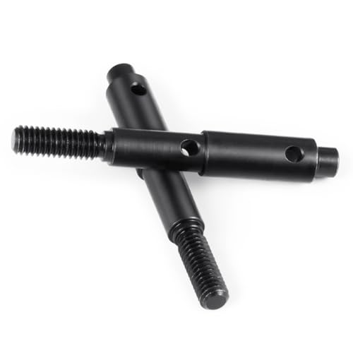 RC Brass Wheels Hex Hub 10mm/12mm Offset Extension Hex Drive Adapter Counterweight with RC Portal Drive Stub Axle Set Compatible with 1/10 Redcat Ascent Fusion Ascent Upgrade Parts (10mm) - color: 10mm