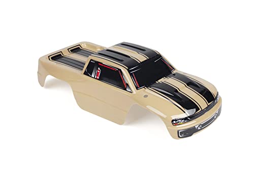 SummitLink Custom Body Compatible for 1/10 Scale RC Car or Truck (Truck not Included) (Sand Color Racing Stripes) - style: Sand Color Racing Stripes