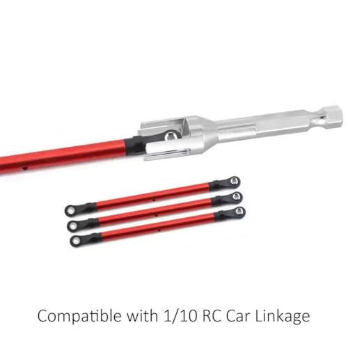 Metal Shock Absorber Pliers Rod Ball Clamp & Hex Bit Linkages Link Rod Ends Installing Tools Multi-Function RC Tool Combo Set for 1/8 1/10 RC Car