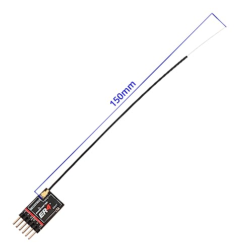 Radiomaster ER4 2.4GHz ELRS Receiver 4CH PWM Low Latency Voltage Telemetry Wi-Fi Update for F3P RC Airplane/Fixed-Wing/RC Cars/Boats
