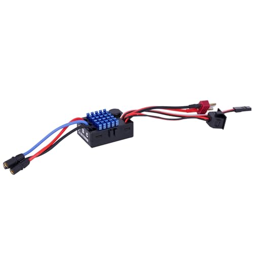 35A Sensorless HSP Brushless ESC 5V/2A BEC Waterproof Electric Speed Controller for 1/18 1/16 1/14 Drifting Short-Course Truck Wltoys HSP Upgrades Monster Truck (External)