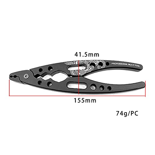 REDSPIDER Aluminum Alloy RC Shock Pliers RC Rod Ends Disassemble Tools RC Crawler Shocks Multifunction Pliers for Traxxas Arrma Axial Losi Redcat Racing Cars Trucks (A)