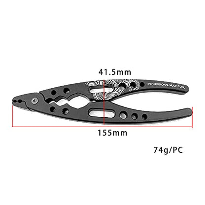REDSPIDER Aluminum Alloy RC Shock Pliers RC Rod Ends Disassemble Tools RC Crawler Shocks Multifunction Pliers for Traxxas Arrma Axial Losi Redcat Racing Cars Trucks (A)