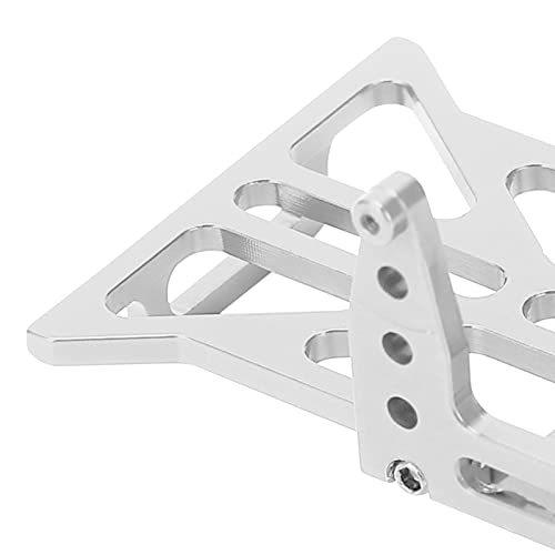 RC Car Battery Mounting Plate Aluminum Alloy Tray Compatible with Axial SCX24 90081 C10 1 24 Silver Color Easy Installation and Disassembly (Silver) - color: Silver