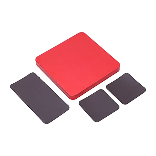 RC Model Repair Screw Tray, Magnetic Tool Tray for RC Car Maintenance, CNC Aluminum Alloy Organizer with Magnetic Pads for Remote Control Vehicles Aircraft Helicopters (Red) - color: Red