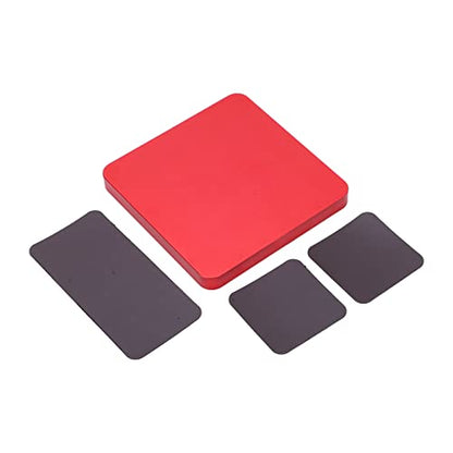 RC Model Repair Screw Tray, Magnetic Tool Tray for RC Car Maintenance, CNC Aluminum Alloy Organizer with Magnetic Pads for Remote Control Vehicles Aircraft Helicopters (Red) - color: Red