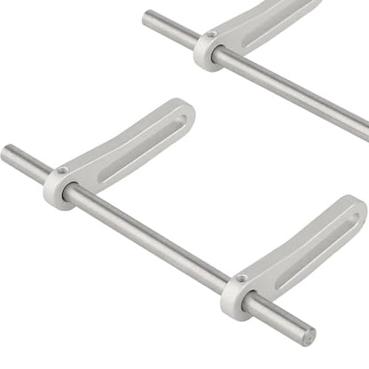 Metal Front Rear Modular Bumper Bull Bars for 1/10 RC Crawler Chassis LCG TRX4 TRX6 SCX10 Capra Dodge Power Wagon Upgrade Parts (Silver) - color: Silver
