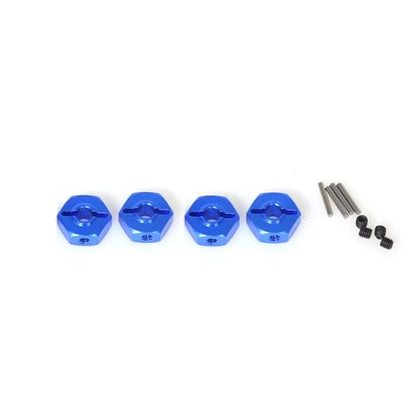 Aluminum 12mm Hex Adapter RC Upgraded Parts for LOSI 1/18 Mini LMT 4X4 Brushed Monster Truck RTR-LOS01026 RC Car, Blue - color: Blue Hex Adapter