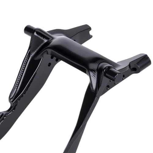 ONE-PIECE CNC SCX30 Chassis Aluminum Frame Rails for Axial SCX30 1/30 RC Crawler, 4x4 Ford Bronco Jeep Wrangler JLU Upgrade Part (Black) - color: Black