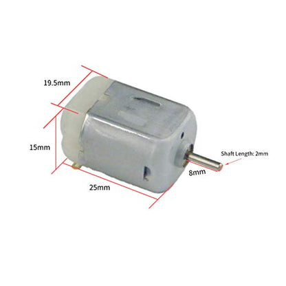 Lot of 2 Small DC 130 Motor 3V 6 V for Model,Fan,Remote Control Devices 8000RPM - size: 130 DC Motor 2PCS