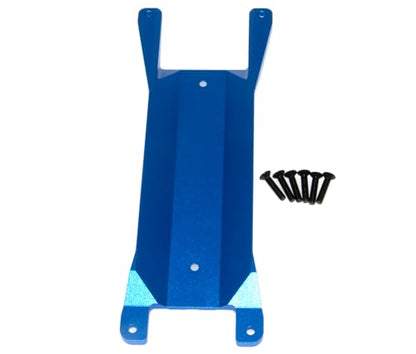 Chassis Brace Plate Compatible with 1/16 Traxxas Mini Maxx Upgrade Monster Truck Rc Car Aluminum Alloy Part Replace(Blue) - color: Blue