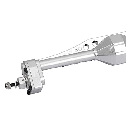 Aluminum Alloy Rear Portal Axle for Capra 1.9 UTB AXI03004 1/10 RC Crawler Car Upgrades (Silver) - color: Silver