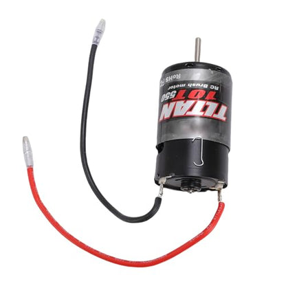 550 Brushed Motor 10T for SCX10 | High Speed RC Crawler Motor with Heatsink Fan, for Offroad RC Car, Durable Replace Part
