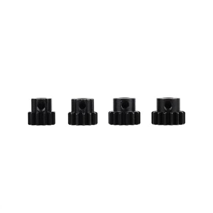 Mod 1 M1 Pinion Motor Gear Set 4pcs 12T 13T 14T 15T Fit 5mm RC Motor Shaft M1 Pitch Gears for RC Car, with Hex Key