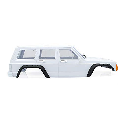 RC Car Hard Body Shell Kit,313mm Wheelbase Cherokee Body Car Shell for 1/10 RC Crawler Axial SCX10 & SCX10 II 90046 90047 TRX4 Kit (White) - color: White