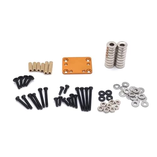 RC Crawlers Components For Wltoys 284131 P939 P929 K979 K999 K969 K989 For Kyosho For MINI-Q RC01 1/28 RC Car Body Post Magnet Invisible Fixed Mount Refit RC Car Upgrade Parts(Yellow) - color: Yellow