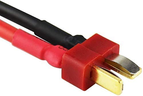 4pcs RC LiPo Battery Connector Adapter Compatible with EC3 to T Male Female Connectors ESC Charger with 5cm 14awg Wire(2 Pairs)