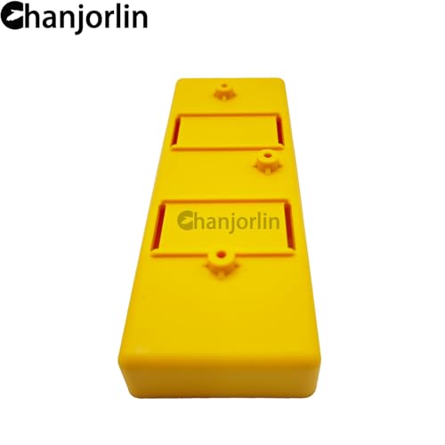 1/10 Crawler Car Battery Tray Case RC Hard Plastic Battery Box Accessories for 2S Lithium & 7.2V NiMH Battery Compatible with 1:10 Off Road Buggy Car Traxxas TRX4 Axial SCX10 II (Yellow) - color: Yellow