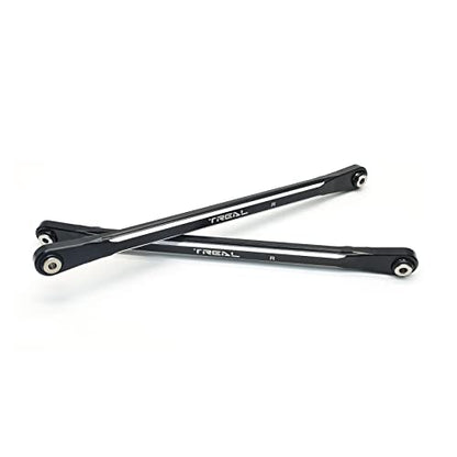 TREAL Aluminum 7075 Camber Links, Rear Suspension Links Compatible with 1/8 Sledge (Black) - color: Black