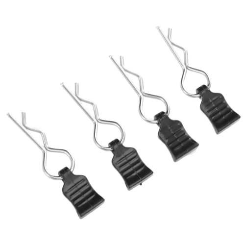 4Pcs RC Body Clip, R Shaped Pin Clips with Pull Tabs RC Car Body Shell Wire Clip Pin for 124008 124010 RC Car Truck Crawler