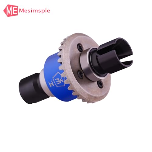 2PCS Alum H16BM Front Rear Differential Diff Gear for 1/16 H16BM H16207 16208 16209 16210 H16 1/14 14301 14302 14209 14210 H14BM Series Upgrades Part Blue - color: Blue