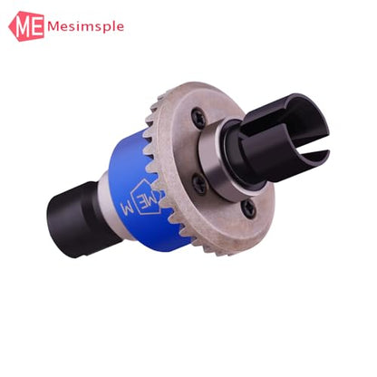 2PCS Alum H16BM Front Rear Differential Diff Gear for 1/16 H16BM H16207 16208 16209 16210 H16 1/14 14301 14302 14209 14210 H14BM Series Upgrades Part Blue - color: Blue