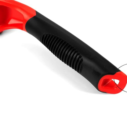 Maxshine Universal Soft Grip Heavy Duty Brush - Ergonomic Short Handle, Anti-Slip Grip, Scratch-Resistant Bumper, Stiff Bristles for Tire, Carpet, Floor Mats & Tough Surface Auto Detailing