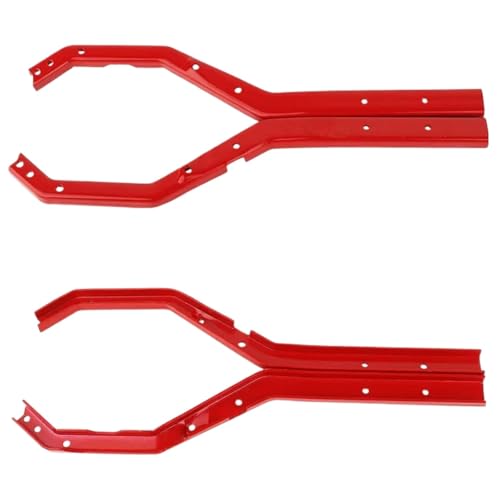 for Axial for SCX10 III for Gladiator for Wrangler 1/10 Heavy Duty Wheelbase Adjustable Metal for Chassis Frame Rail Set RC Crawler Upgrade Part RC Car Upgrade Part(Red) - size: Red