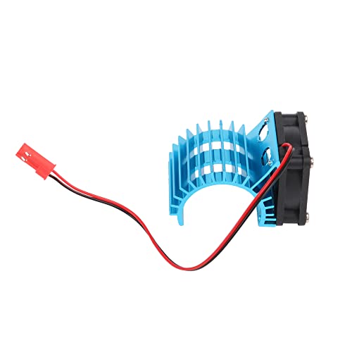 Mxfans 308006 Blue Aluminum Alloy 380 Motor heatsink with Fan for RC Car Motor Heat Sink