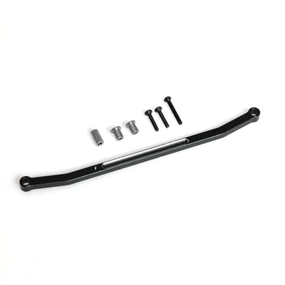 Aluminum Steering Pull Rod RC Upgraded Parts for LOSI 1/18 Mini LMT 4X4 Brushed Monster Truck RTR-LOS01026 RC Car, Black - color: Black Steering Rod