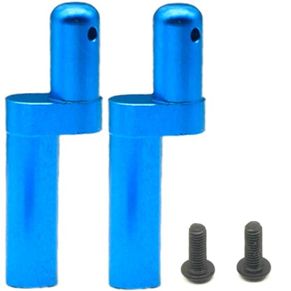 TT02 Aluminum Battery Post, 2Pcs Battery Holder Upgrade Replacement Parts Durable Battery Post for Tamiya TT02 1/10 on Road RC Car Battery Mount Upgrade Kit, TT02B Quick Release Battery Holder Blue - color: Blue